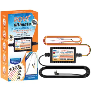 ROVE Ultimate 3-LEAD USB-C Hardwire Kit for R2, R2-PRO, R2-DUAL and R3 Dash Cam Models