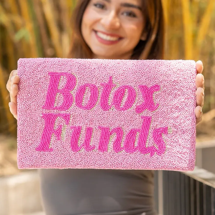Botox Funds Beaded Clutch Purse