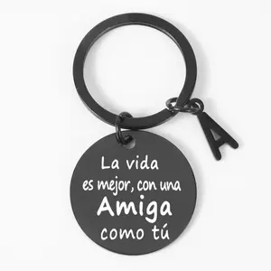 Spanish Keychain For Men, Best Friend Gift, Friendship Keychain, Birthday Gift