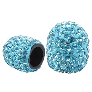 Diamond Crystal Soft Clay Tire Valve Caps - Universal Fit for Cars, Rustproof Rim Air Valve Stem Covers, Long-Lasting Shiny Wheel Accessories, Aesthetic Upgrade & Durable Design for Vehicles