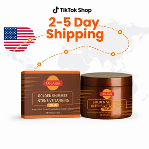 Golden Shine Tanning Gel | Tanning Accelerator | Non-Greasy, Waterproof, Contains Sesame Seed Oil | Vitamins A And E For A Radiant, Shiny Tan | 114g Hydrating Intensive