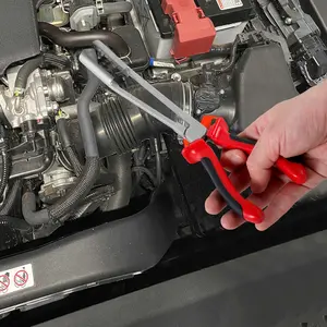 Professional Spark Plug Wire Removal Pliers – High Voltage Insulated, Ergonomic Red & Black Rubber Grips, Safe Tool for Cylinder Cable Extraction & Automotive Ignition System Repair, Ideal for Automotive Maintenance