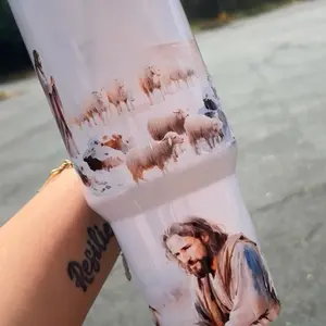 40oz Jesus Tumbler Double-Wall Insulated Christian Cup for Coffee & Iced Drinks - Perfect Gift for Women Men Moms Teachers or Church Friends