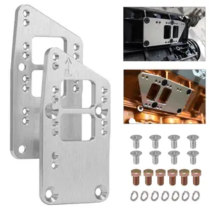 LS Swap Motor Mount Adapter Plates Kit for LS1 LS2 LS3 LS6 Engine, Fits Chevrolet Bel Air Camaro Chevelle Impala Nova El Camino & More