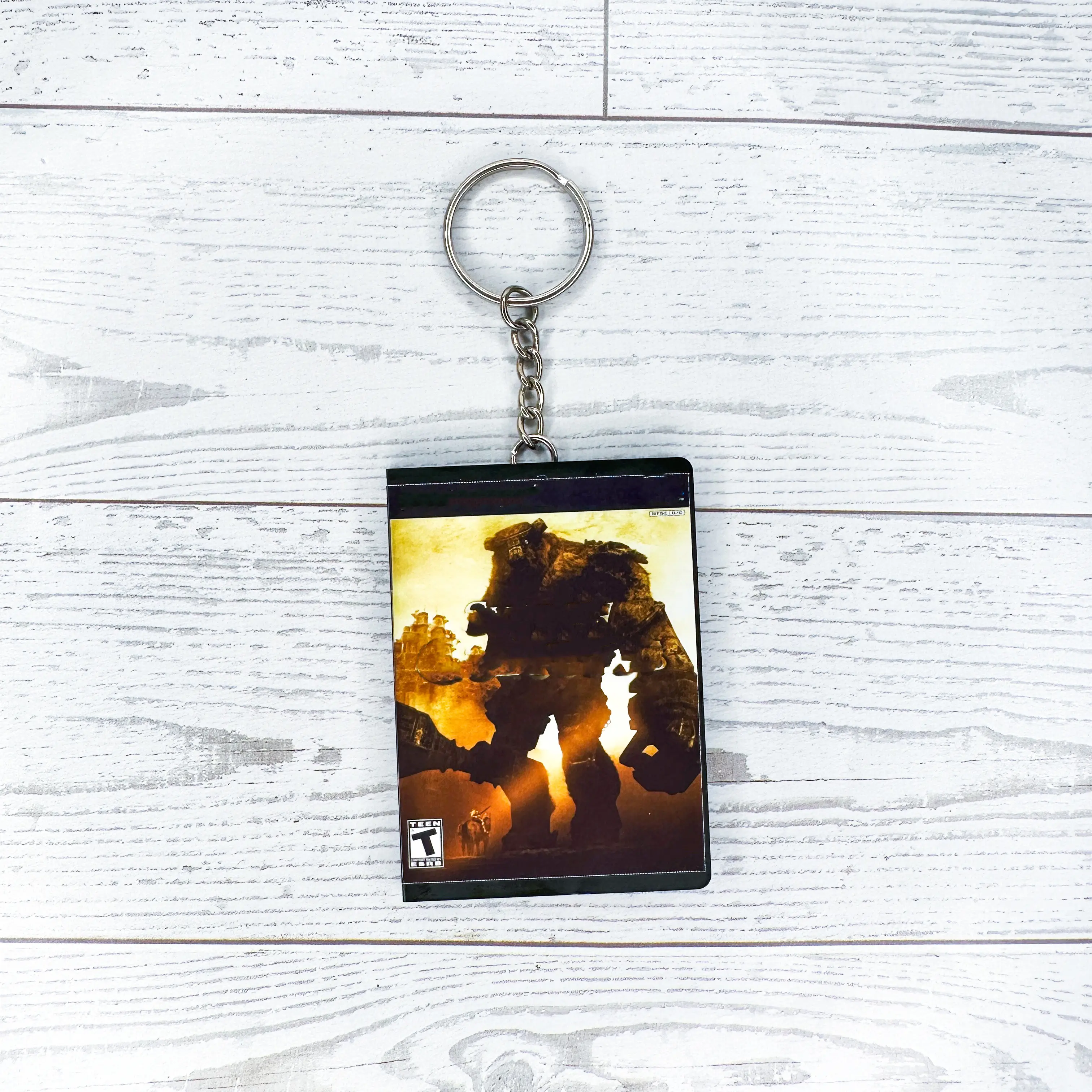 Mini Video Game Case Keychain Inspired by Retro Game Cases SOC | Magnetic Opening Case with Mini Disc