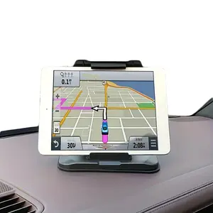 Universal Car Mount Navigation Bracket, Center Console Base for Horizontal & Vertical Screens, Multi-Functional Support Clip