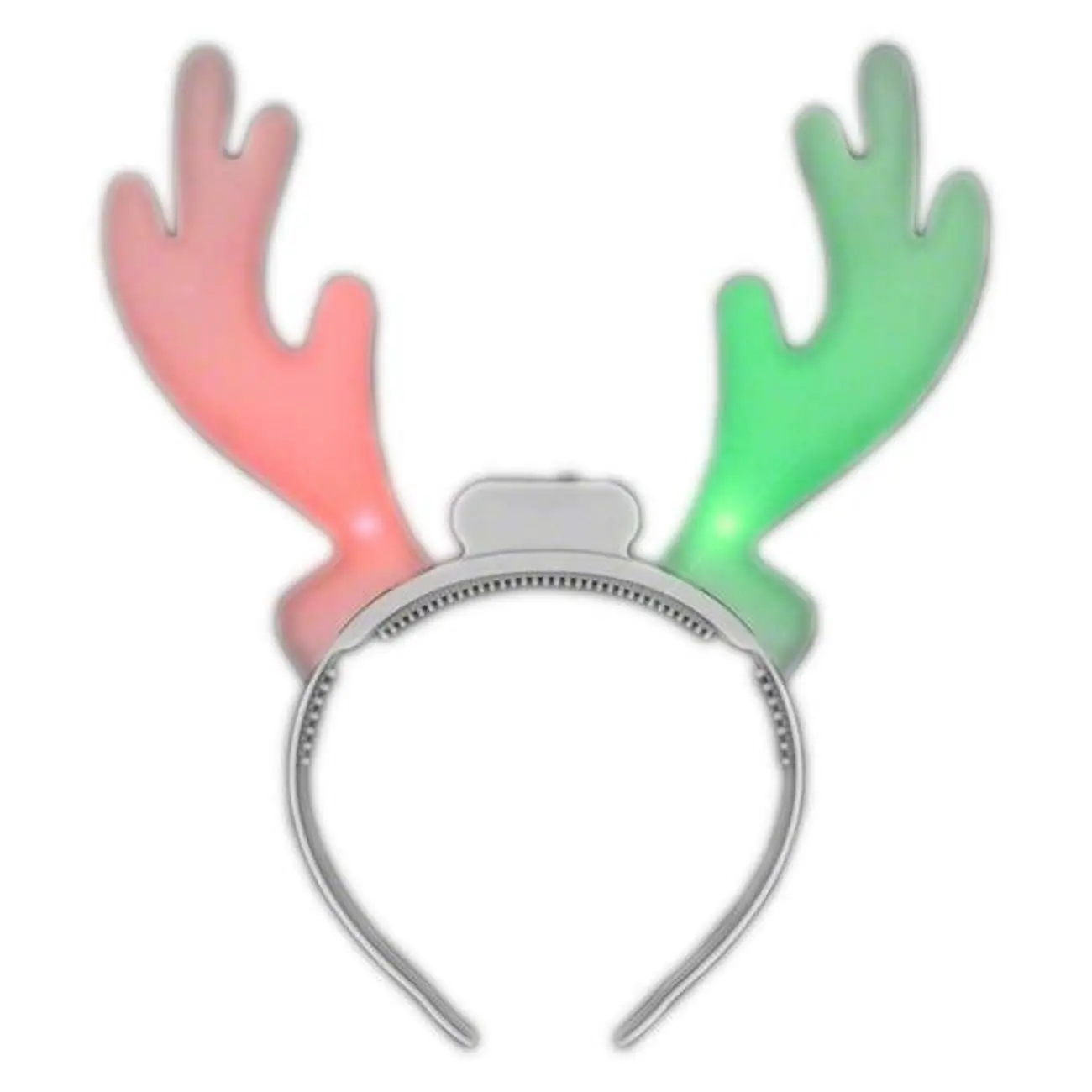 212 MAIN Men's Color-Changing LED Light-Up Christmas Reindeer Antlers Headband, Multicolor Party Costume Accessory, Festive Decor for Special Occasions