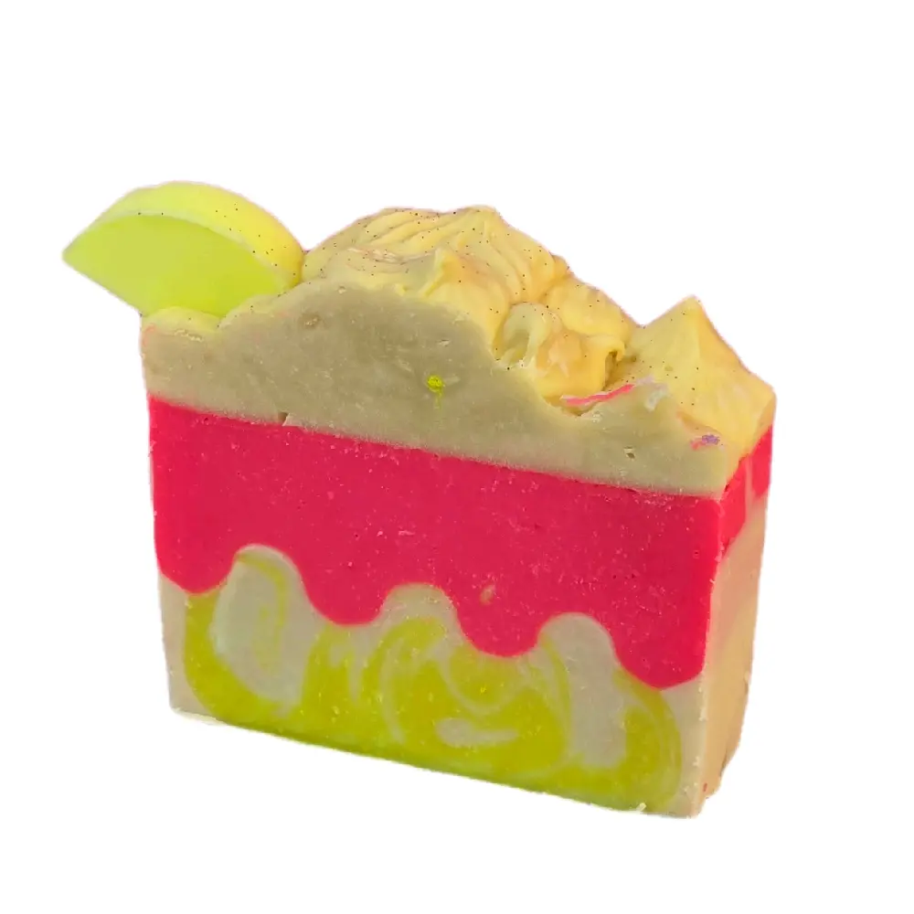 Handmade Soap Bar with Shea Butter & Goat Milk, Gentle Hydrating Cold Process Cleanser, Lemon Cookie Fragrance, 6 oz, Moisturizing, Fragrance Oil, Vanilla Body Care, Fresh And Clean, Sudsy Cleaning, Organic, Vanilla Scents, Bar Soap