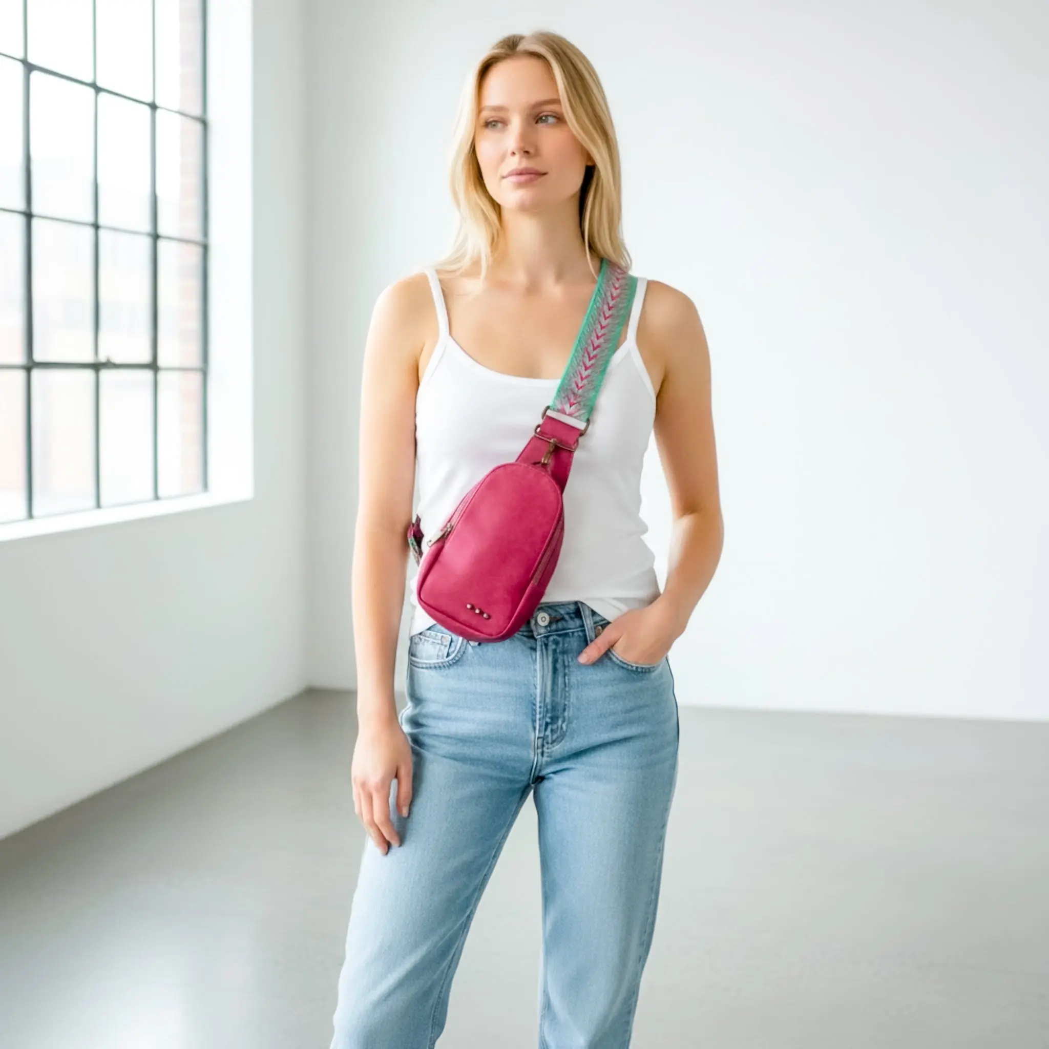 Jordan Fuchsia Sling Bag
