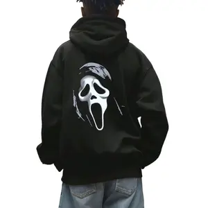 Scream Mask Graphic Tee ,Hoodie,Men's Double-Sided Printed Casual And Comfortable Hoodie, Casual And Versatile Coat In Autumn And Winter Christmas Thanksgiving Gifts AH4