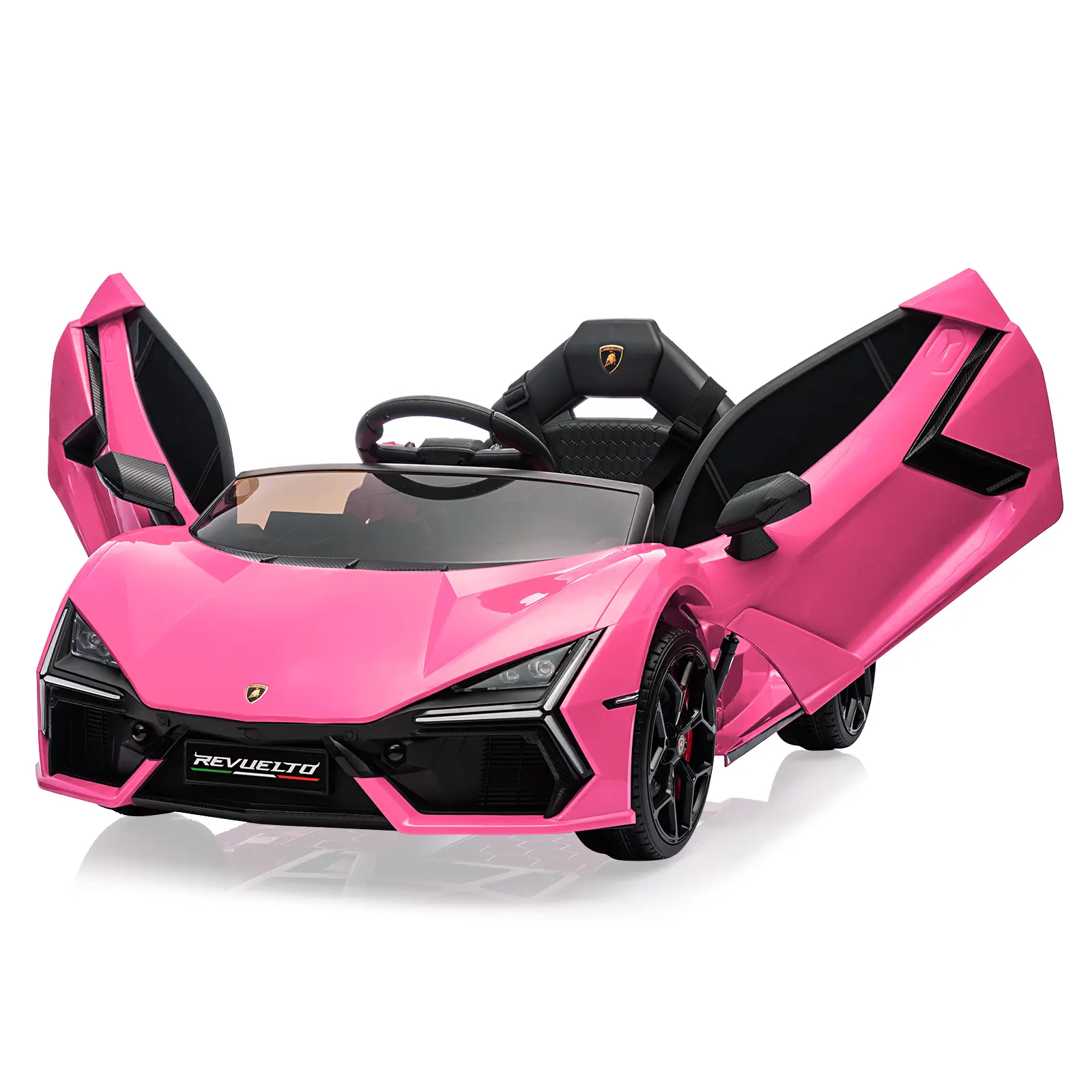 12V Battery-Powered Kids Ride-On Sports Car - Parental Remote Control, Dual 25W Motors, Spring Suspension, Headlights, Music, Ideal Gift for Toddlers 3+, Ride-On Cars