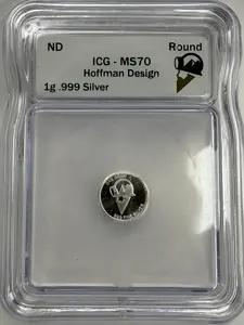 Hoffman Gold Certified 1 Gram 999 Silver MS70