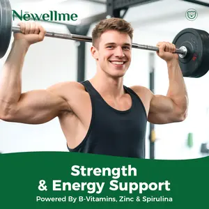 Newellme Super Greens Multivitamin Gummies for Adults with Zinc, Spirulina and Biotin for Daily Energy Support and Overall Wellness