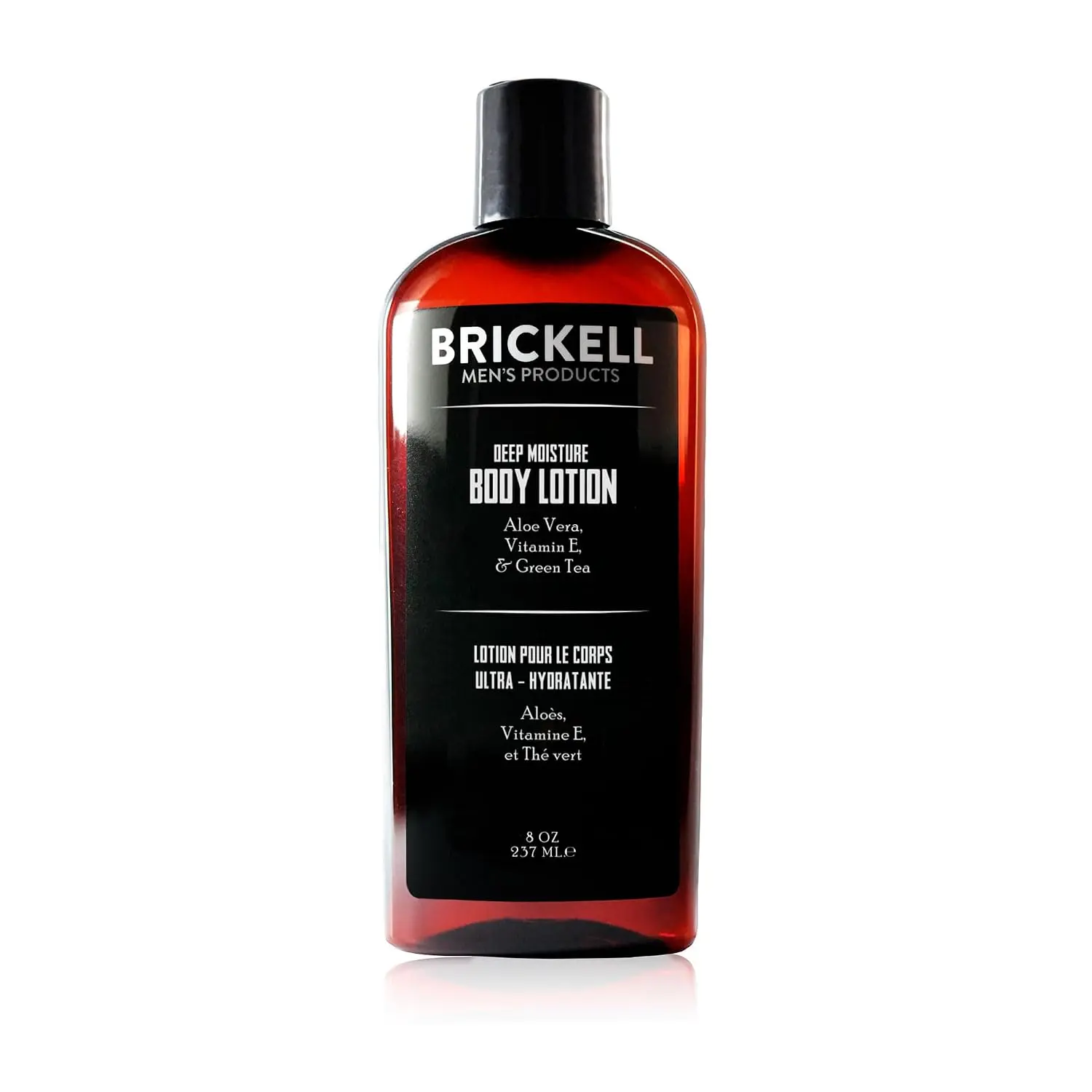 Brickell Men's Unscented Deep Moisture Body Lotion - Dry Skin Hydrating & Protecting Formula with Aloe, Vitamin E, Jojoba Oil, 8 oz