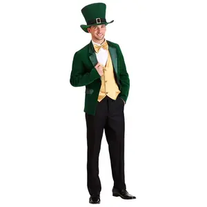 Men's Gold and Green Leprechaun Costume