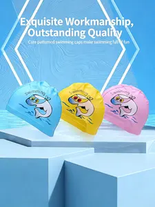 Waterproof Silicone Swim Cap for Adults and Kids, Long Hair Swimming Hat for Women, Durable and Comfortable Swimsuit Accessory