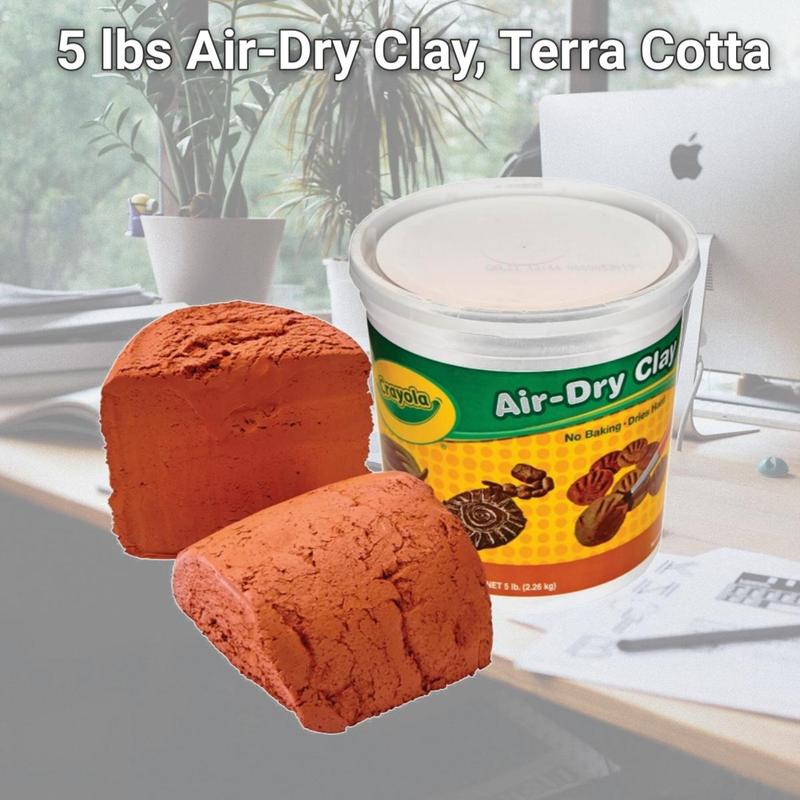 Crayola  5 lbs Air-Dry Clay, Terra Cotta