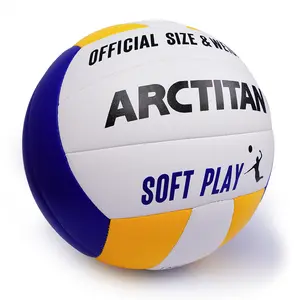 Softy Volleyball Official Size 5- TPU Leather Indoor Outdoor Volleyballs for Beach Play Game Gym Training