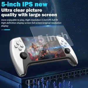 New SF3500 retro handheld game console, equipped with a 5-inch IPS high-definition screen, ergonomic design Linux gaming handheld computer | compact design | durable hardware, portable game console, birthday gift, Halloween gift, Christmas gift