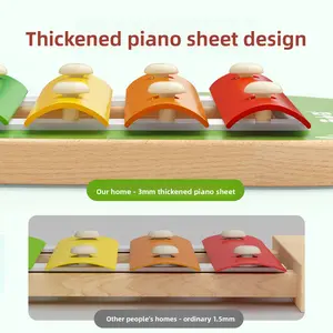 Children's Musician Hand Percussion Xylophone Baby Percussion Instrument Infant and Toddler Educational Toys Percussion Fun Octave