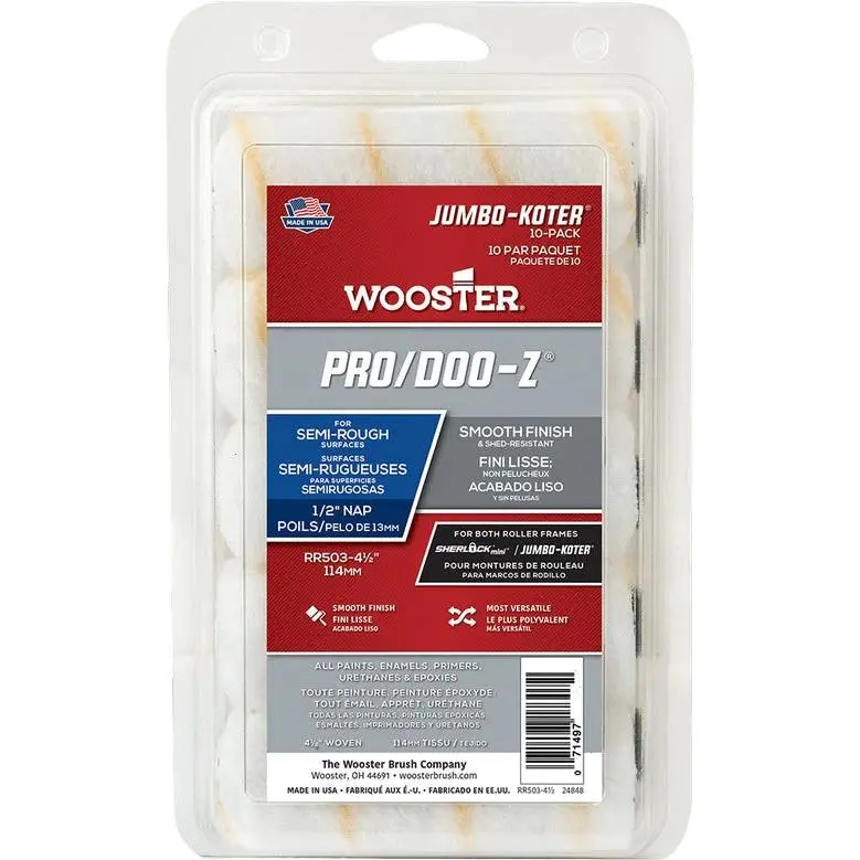 Wooster RR503 4 1/2" Jumbo-Koter Pro/Doo-Z 1/2 10PK