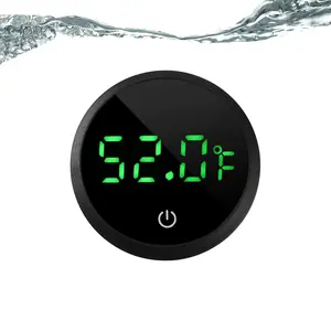 Summer Gift Aquarium Thermometer Digital Fish Tank Thermometer Led Display Fish Tank Temperature Gauge Accurate Thermometer to ±1℉ for Betta Axolotl Turtle Tank (with Spare Battery)