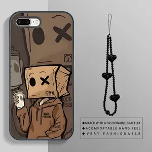 For iPhone 8 PLUS Headset boy with bracelet combination outfit phone Case For iPhone 8 PLUS with PET Shock proof design perfect for popular Shockproof