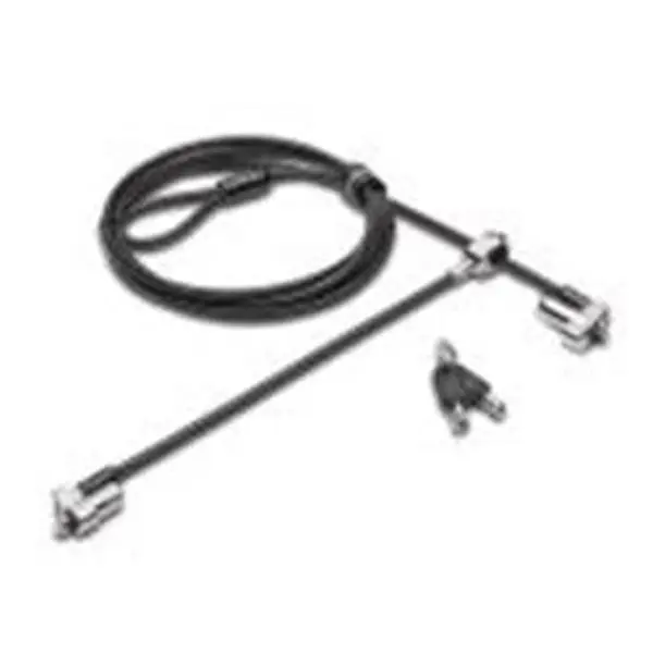 Kensington K67995WW N17 High Quality Metal Keyed Dual Head Laptop Lock with Standard Key, Reliable for Dell Devices, Authentic, Pack of 25