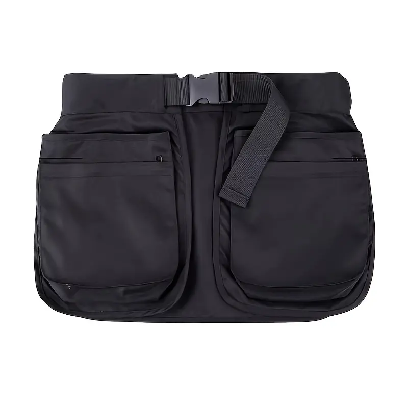 Unisex Solid Utility Zip Waist Bag with Multiple Pockets - Sports Gear for Adults, Shoot-Day Ready for Fishing and Light Outdoor Hiking