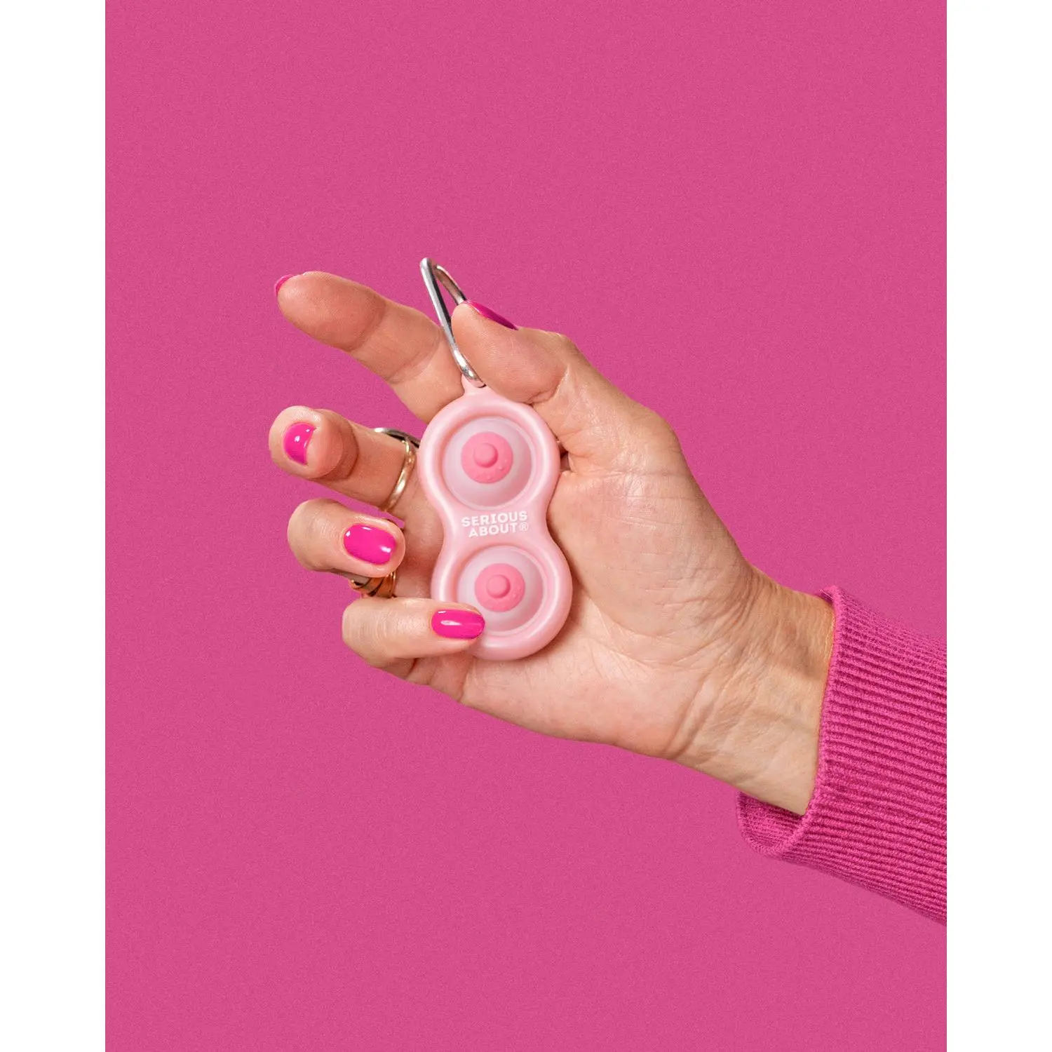 NIPPLE DIMPLE, pink frame, pink buttons