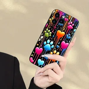 Creative Phone Case with Colorful Claw Print Design, Shockproof Full Protection Cover for iPhone Models 11 to 17 Pro Max Plus Air