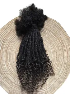 100 Anwi Boho Locs – 1B Color, Boho Texture, 100% Human Hair Soft Wavy Curly
