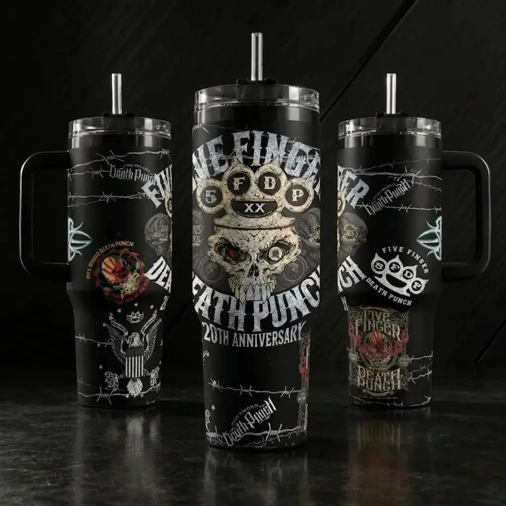 Five Finger Death Punch Tumbler, 20th Anniversary Best Of Volume