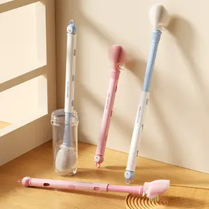 Extendable Cup Cleaning Brush Long Handle Silicone Bottle Scrubber For Hydro Flask Blender And Glassware Deep Wash