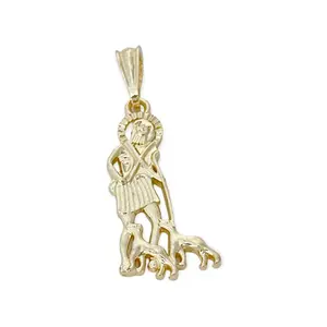 San lazaro pendant in 18k of gold layering