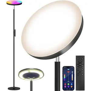 Double Side Lighting Led Floor Lamp with Remote  App 36W/2600LM Bright Tall Standing RGB Floor Lamp Angle Multicolor Dimmable Modern Floor Lamps for Livingroom Bedroom Office