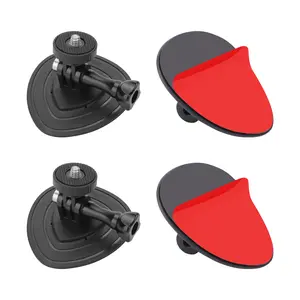 2 Pack Flexible Adhesive Mount Kit Motorcycle Helmet for DJI OSMO 360, insta360 X5 X4 X3 one RS go 3 3s ACE PRO 2 for GoPro Max 360 Panoramic Camera Hero 13/12/11/10/9/8 Sports Camera Accessories