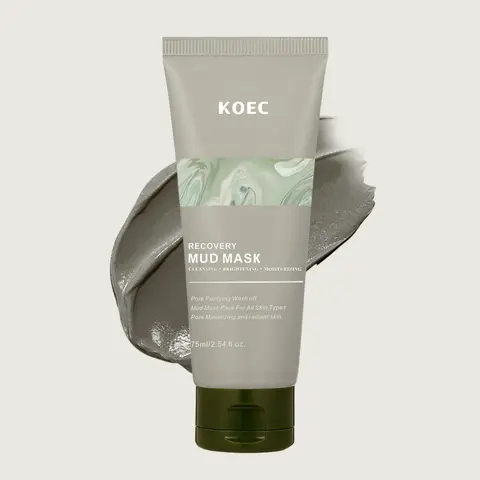 KOEC Boryeong Mud Facial Mask for Adults - Alcohol Free Acne Safe Mask, Pore Purifying, Blackhead Removal, Acne Clearing Product, Moisturizing, Soothing Clogged Pores Solution, Deep Cleansing for All Skin Types