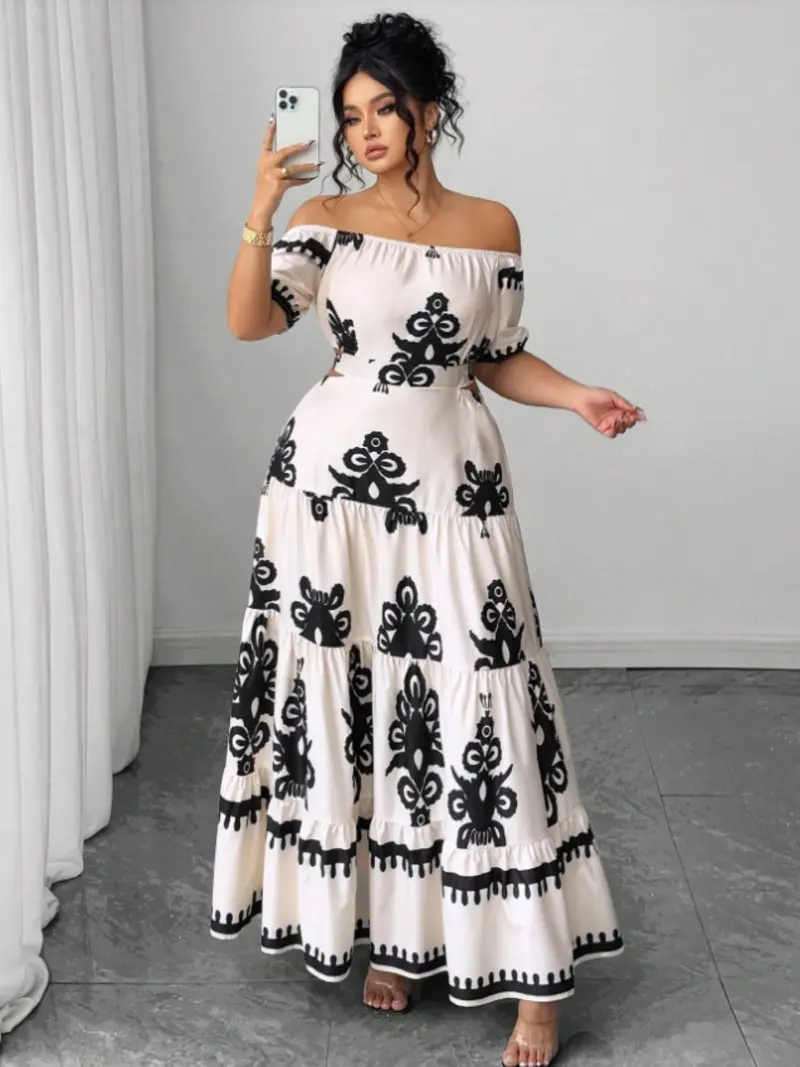 plus size glitter dress Plus-Size Glitter Gown w/ Cowl Neck, Sensual Bodice, Mermaid Silhouette,  Leg Slit & Elegant Curve