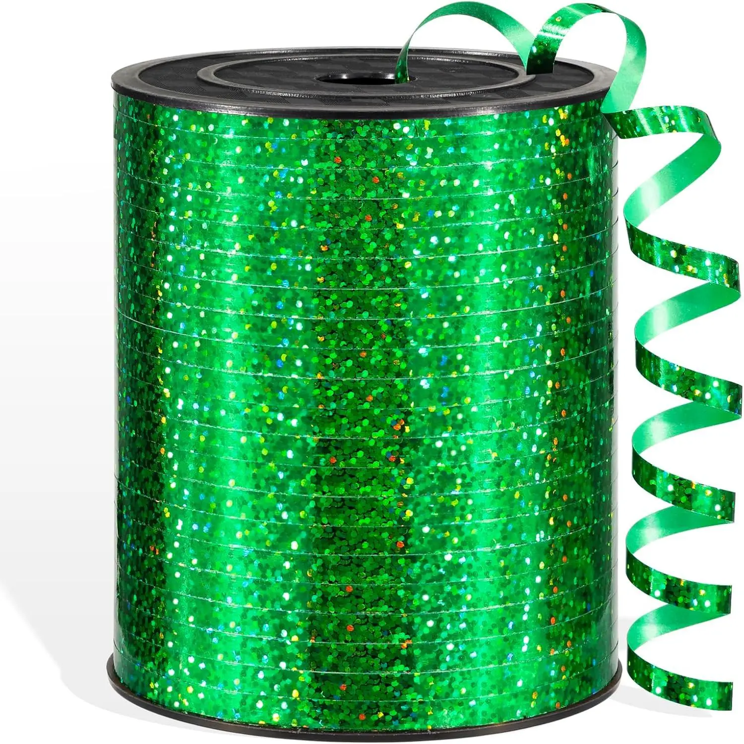 600 Yards Green Shiny Curling Ribbon 1/5 Inch Green Christmas Ribbon for Gift Wrapping, Thin Curly Ribbon, Balloon String Ribbon for Birthday  Crafts
