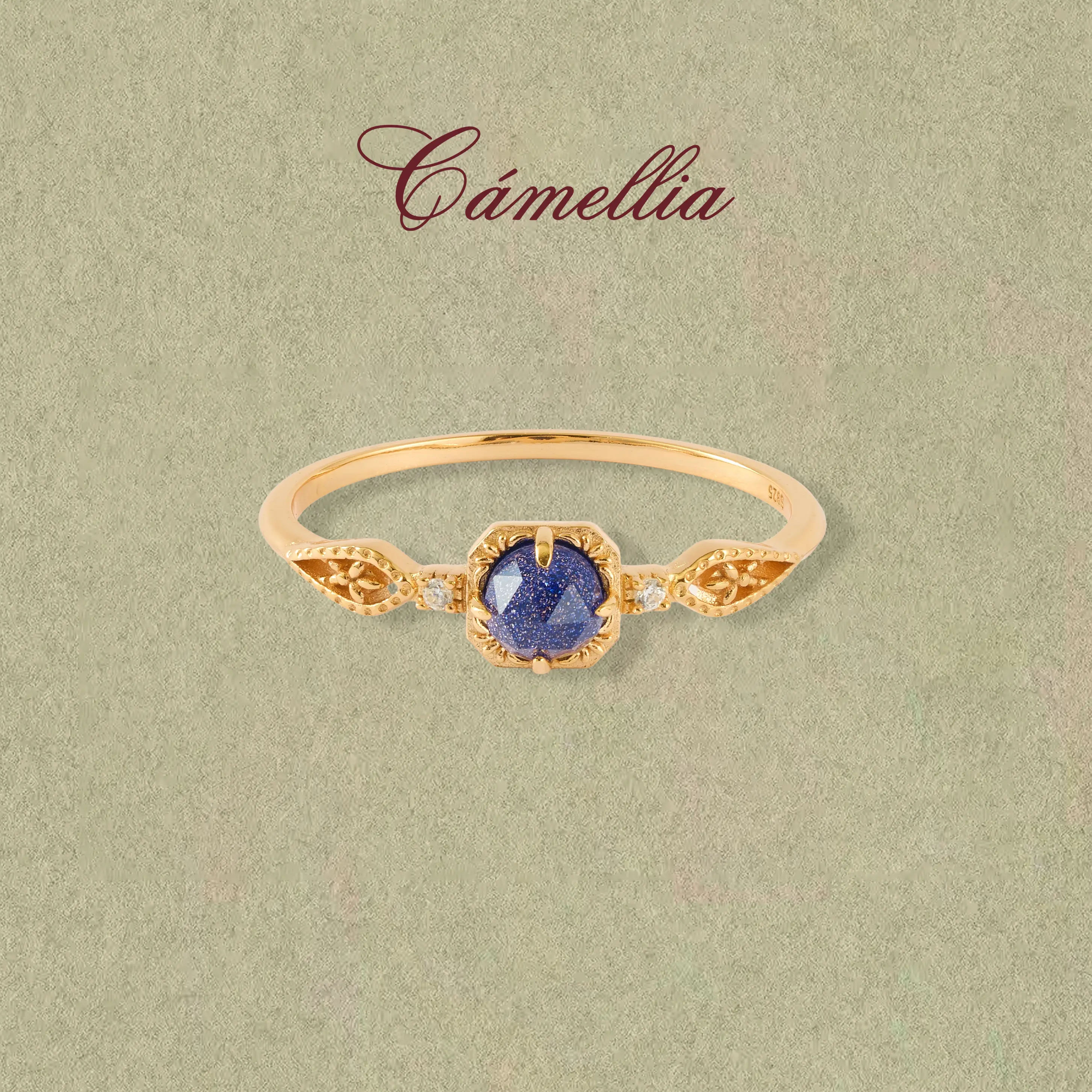 Starlit Keepsake Ring - 14K Gold Vermeil over 925 Sterling Silver