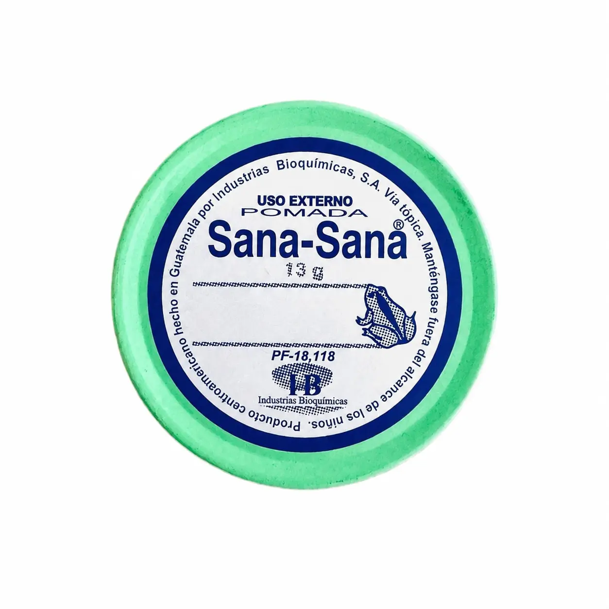 Sana-Sana Pomade Original 13 g, Topical Skin Care Ointment, Smooth Texture, Compact Container, Guatemala Presentation