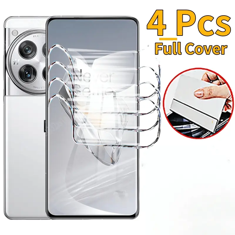 4 Pcs Front Screen Protector Hydrogel Film Suitable for OnePlus Nord CE3 CE CE2 Lite CE4 CE4Lite 4 Lite 5G Smartphone Protective Films TPU Soft Film Not Glass