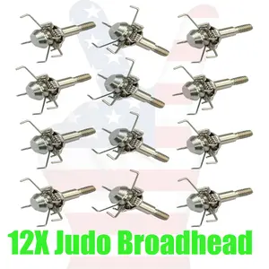 12X 100 Grains Judo Arrow Point Set Archery Broadhead Hunting Small Animal Games