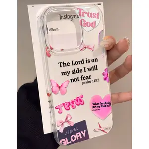 Love Bow Fashion Anti Drop Design TPU Phone Case Suitable for IPhone 17 16 15 14 13 12 11 Pro Max Air Plus