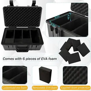 Graded Card Case - Graded Card Storage Box Compatible with 120+ PSA, CSG, BGS, SGC Graded Sports Trading Cards - Graded Slab Trading Card Box with 4 EVA Foam Organiser Plastic