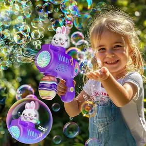 Bubble Gun, Bubbles Machine for Toddlers, Outdoor Toys Bunny Bubble Maker for Kids Party Favor