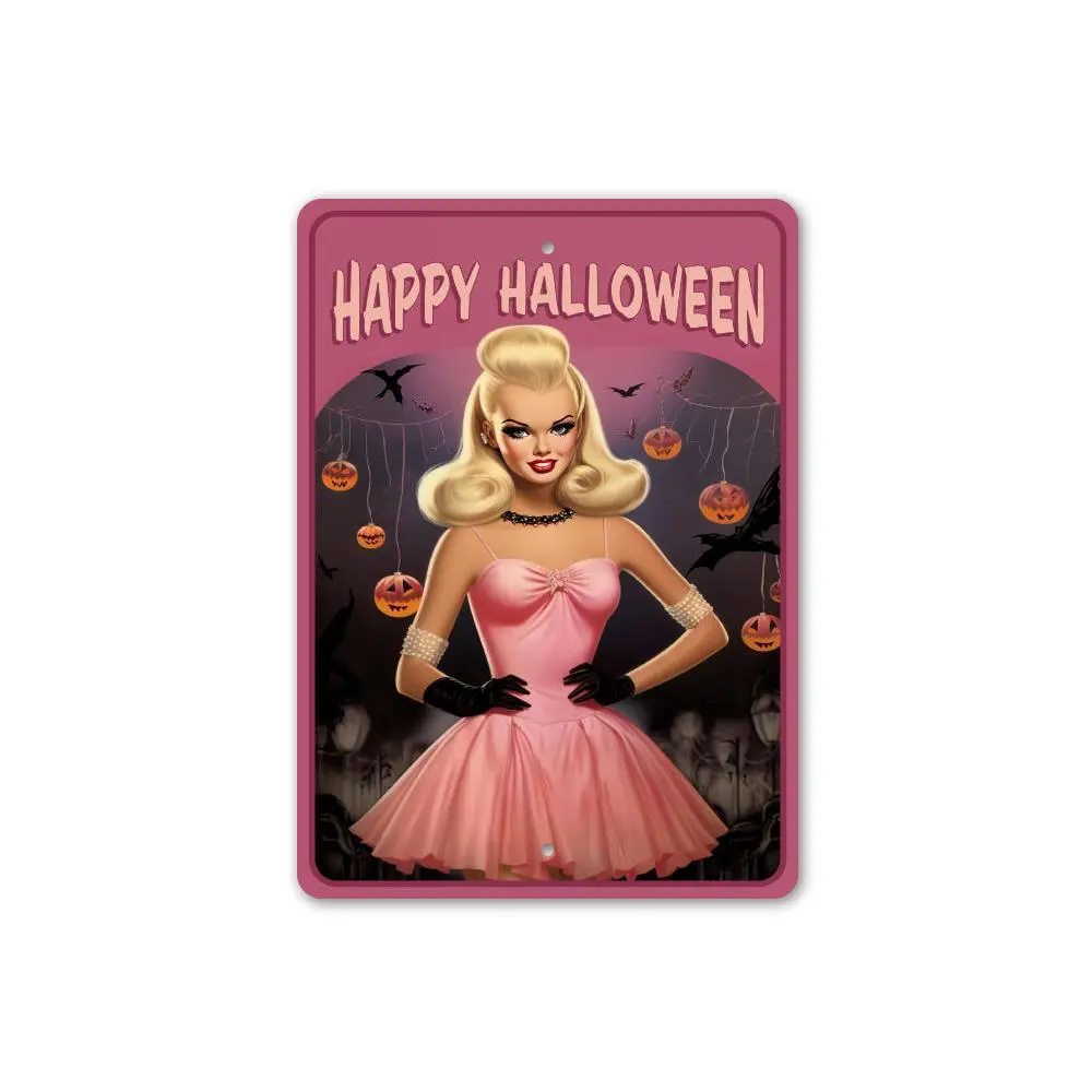 Happy Halloween Barbie Doll Sign