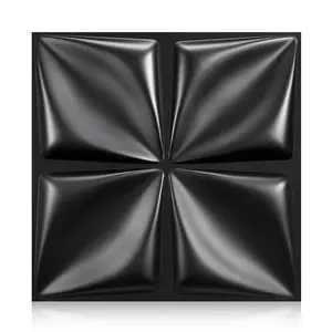 Decorative Textured PVC 3D Wall Panels for Interior Wall Decor in Living Room, Bedroom in White/Black, Pack of 12/20/30 Tiles