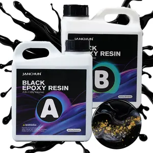 64oz Pure Black Epoxy Resin - Bubble Free, Self Leveling, High Gloss Finish for River Tables, Jewelry Making, and Halloween Craft Projects, Perfect for DIY Artists and Holiday Decor